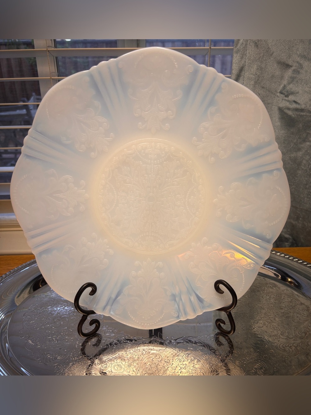 Vintage MacBeth-Evans American Sweetheart Monax 12” Salver Platter
